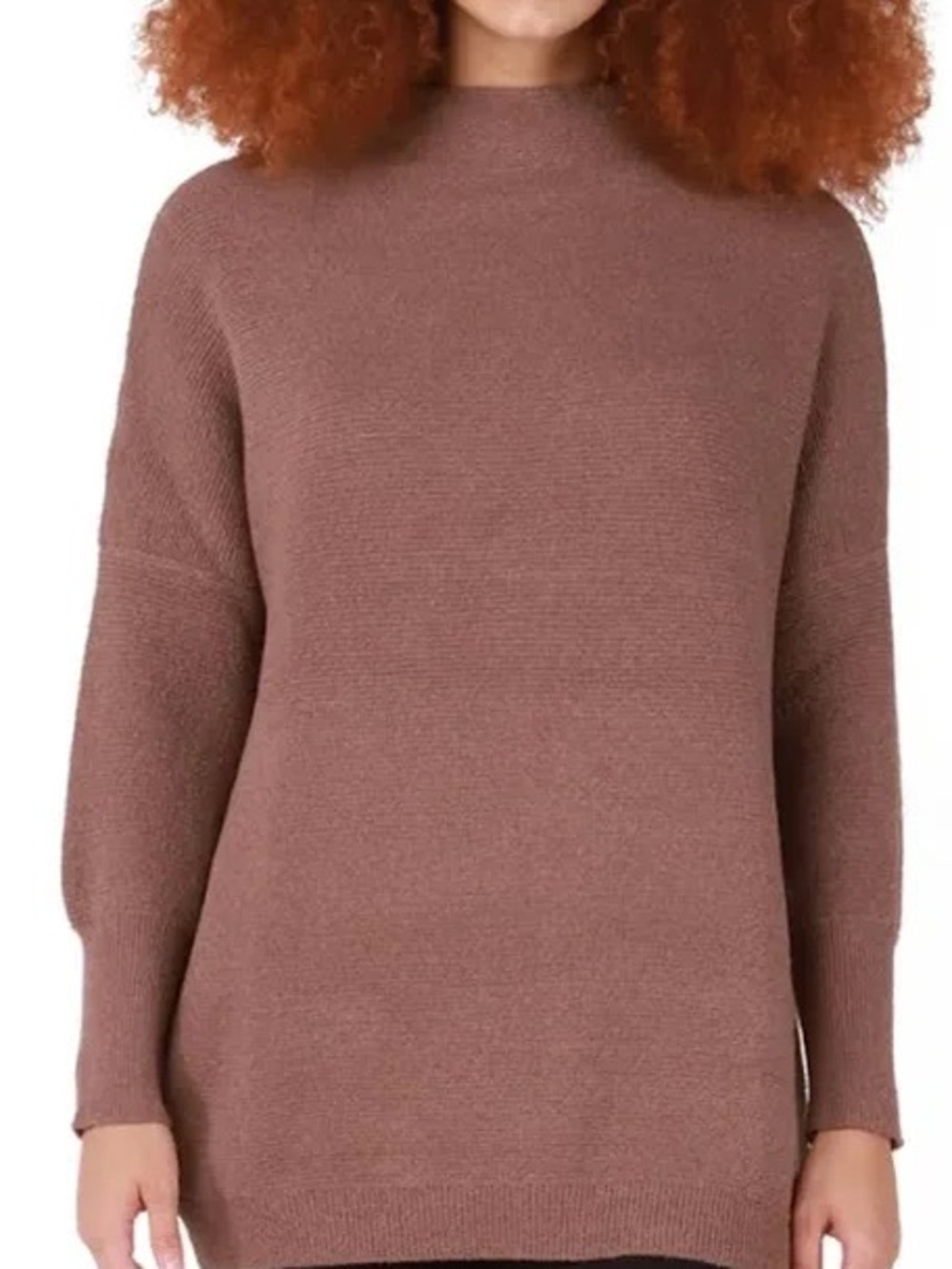 Dex Mock Neck Tunic Sweater